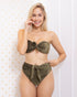 Nova Strapless Bow Shimmering Black and Gold Bikini